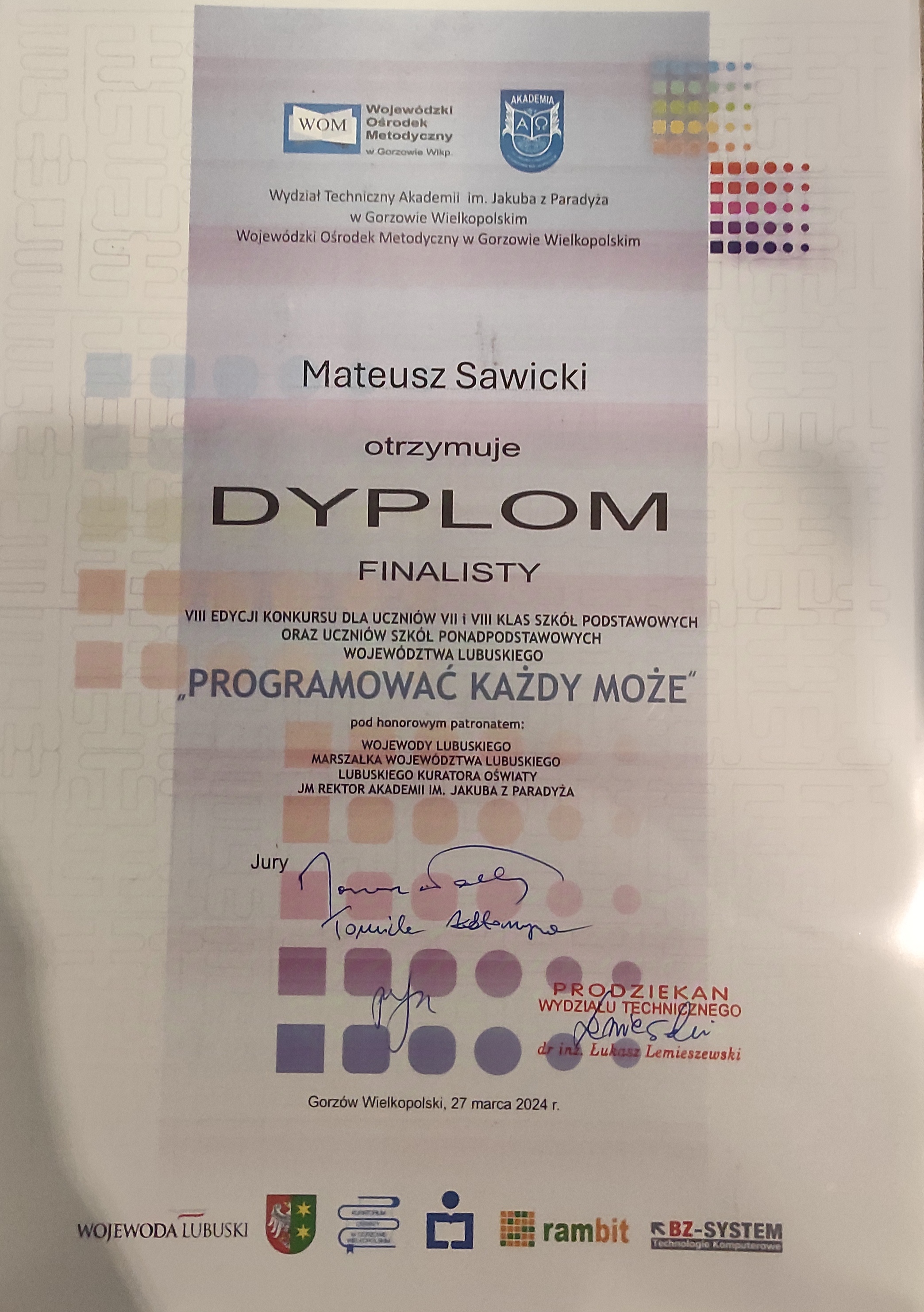 A Document from the same contest